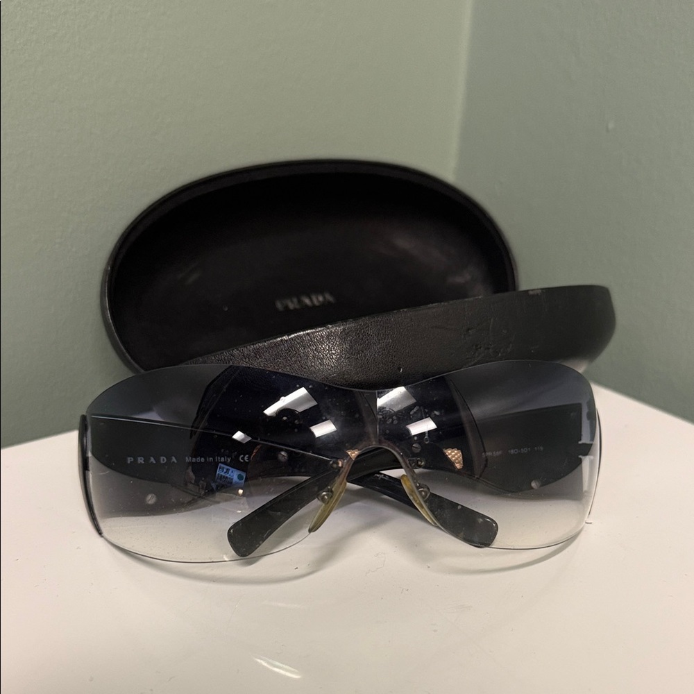Prada Dark Gray Sunglasses with Case